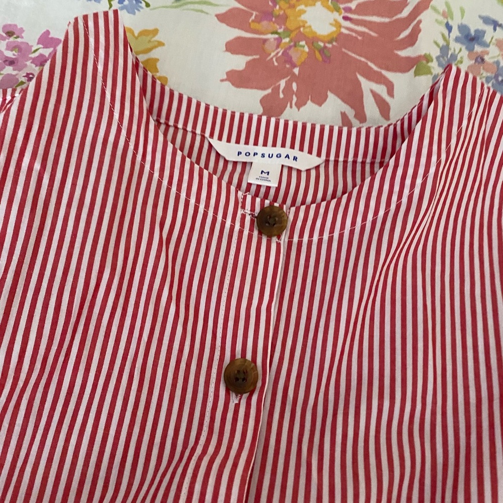 Midi belted dress with pockets - Picture 2 of 2